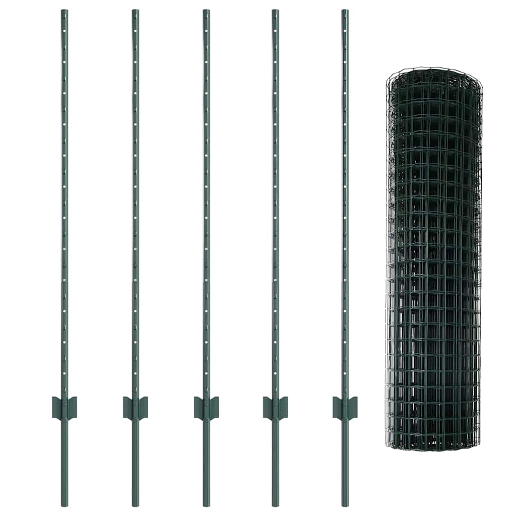 Tvora su stulpais Žalia 1.2 x 10 m Plienas