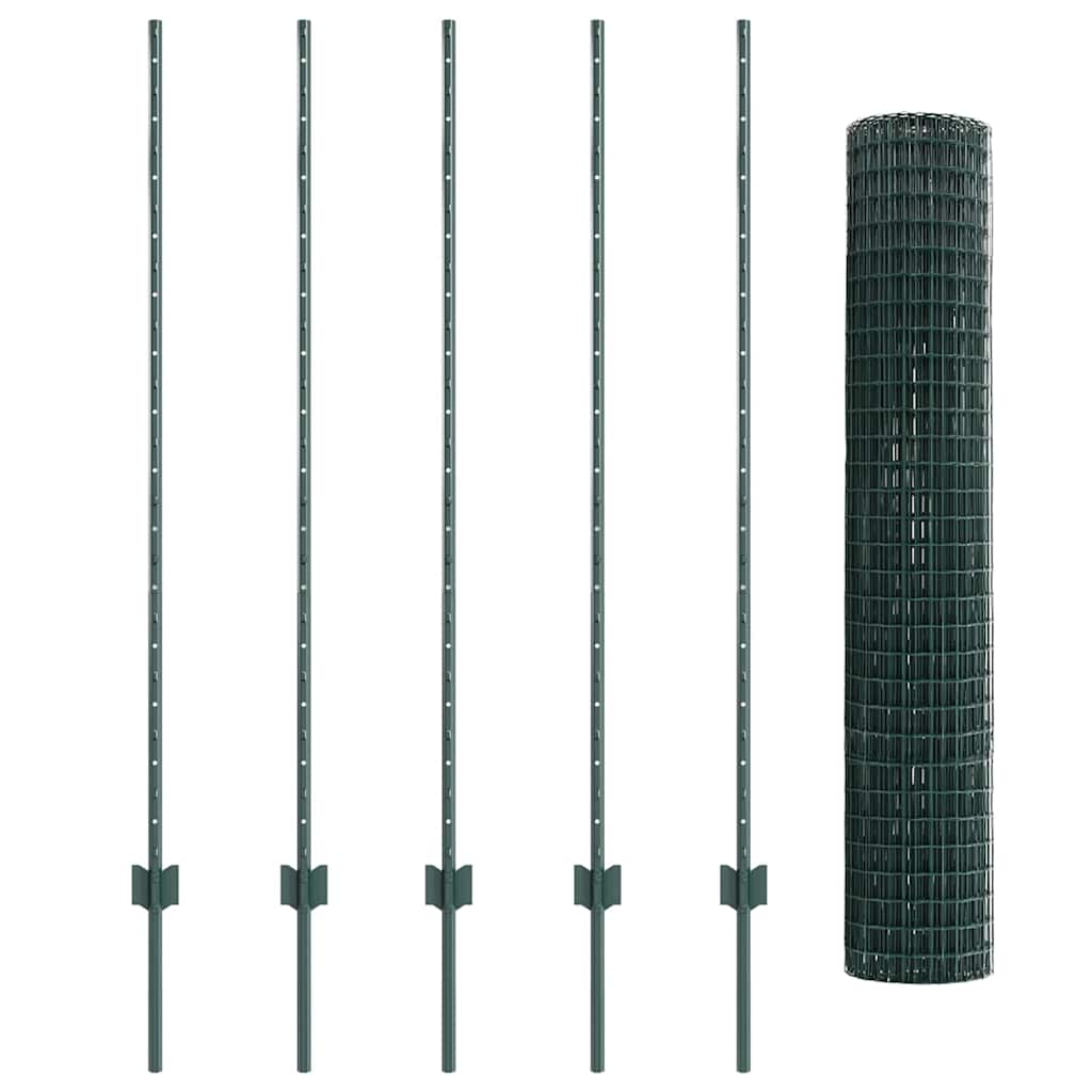Tvora su stulpais Žalia 1.4 x 10 m Plienas