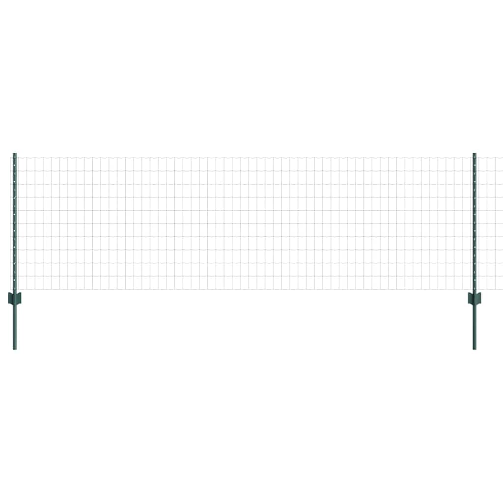 Tvora su stulpais Žalia 0,8 x 25 m Plienas ir PVC
