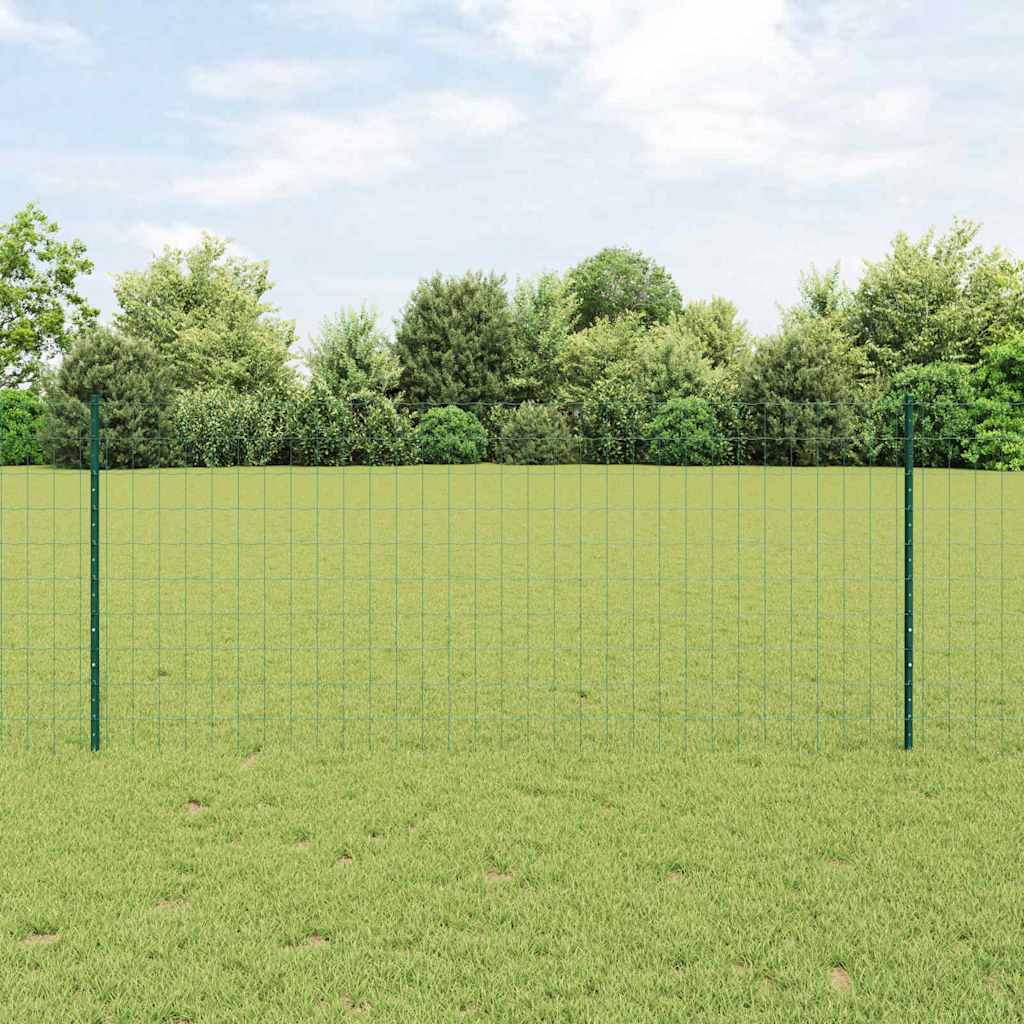 Tvora su stulpais Žalia 1 x 25 m Plienas ir PVC