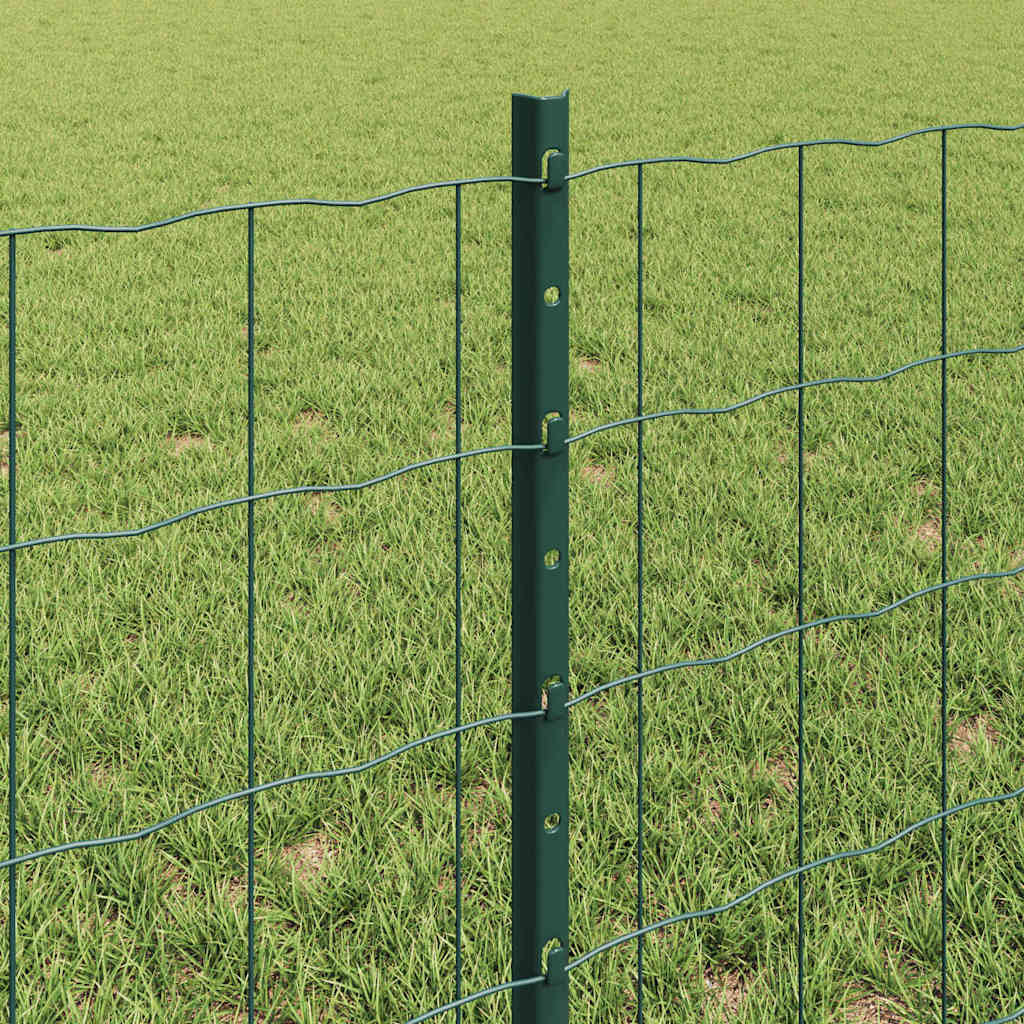 Tvora su stulpais Žalia 0,6 x 50 m Plienas ir PVC