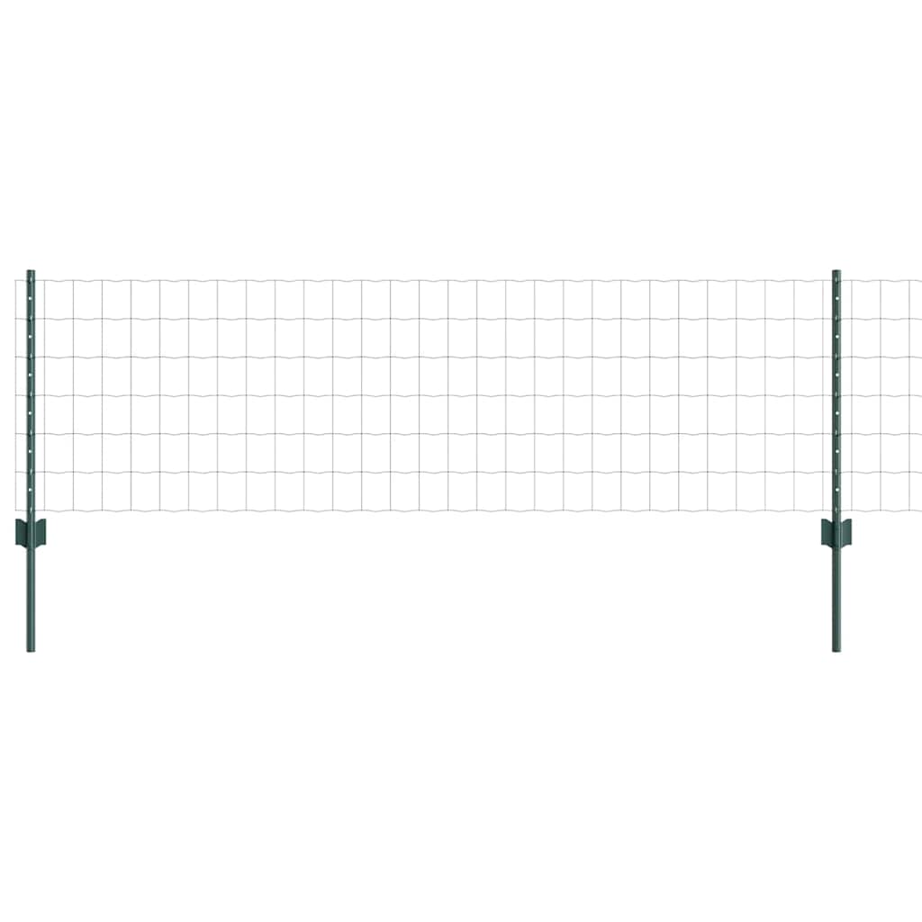 Tvora su stulpais Žalia 0,6 x 50 m Plienas ir PVC
