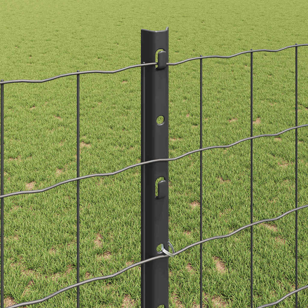 Tvora su stulpais Pilka 1,2 x 10 m Plienas ir PVC