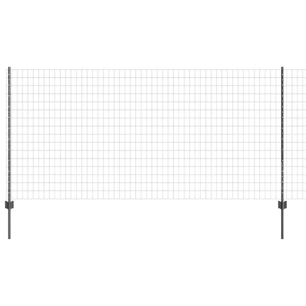 Tvora su stulpais Pilka 1,2 x 10 m Plienas ir PVC