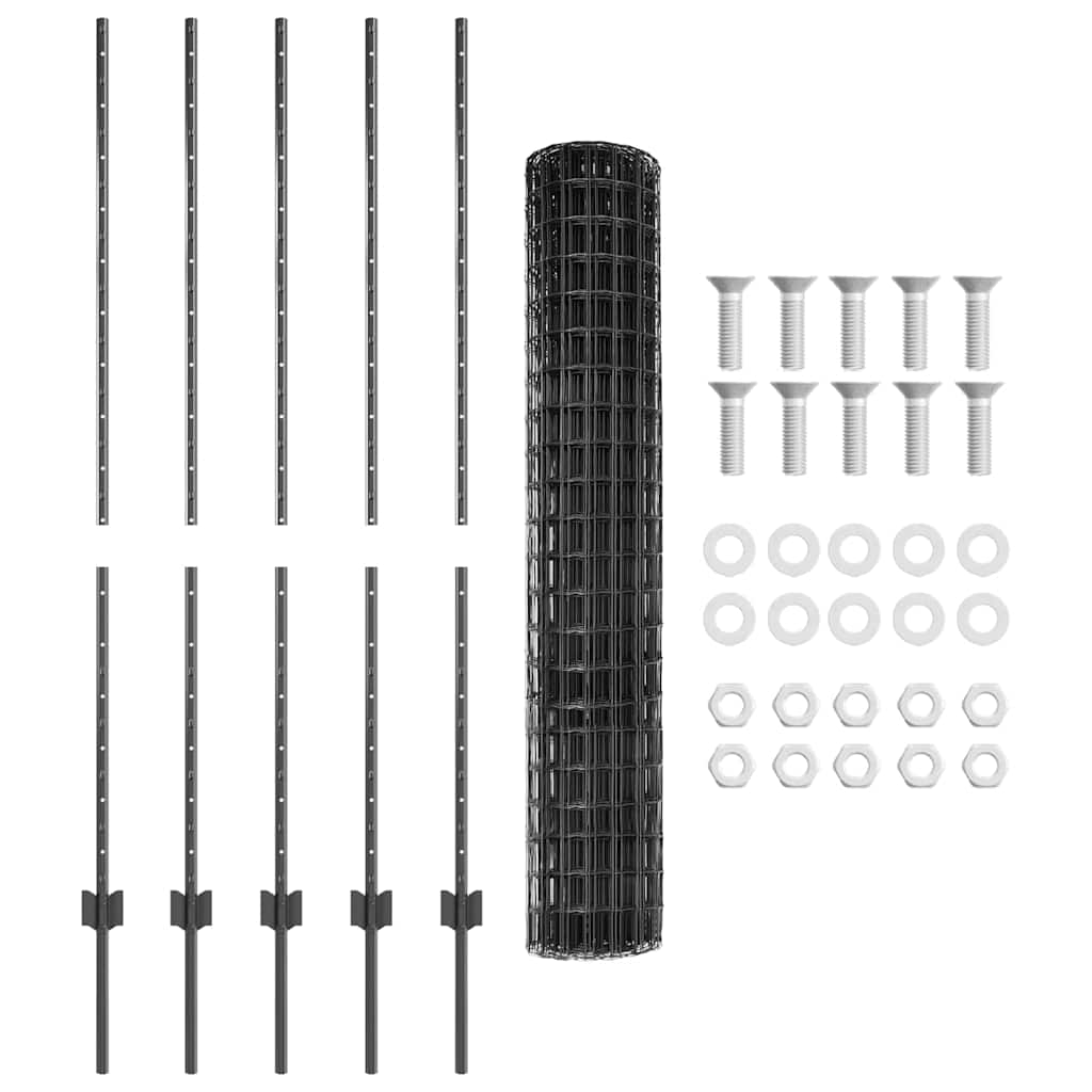 Tvora su stulpais Pilka 1.4 x 10 m Plienas