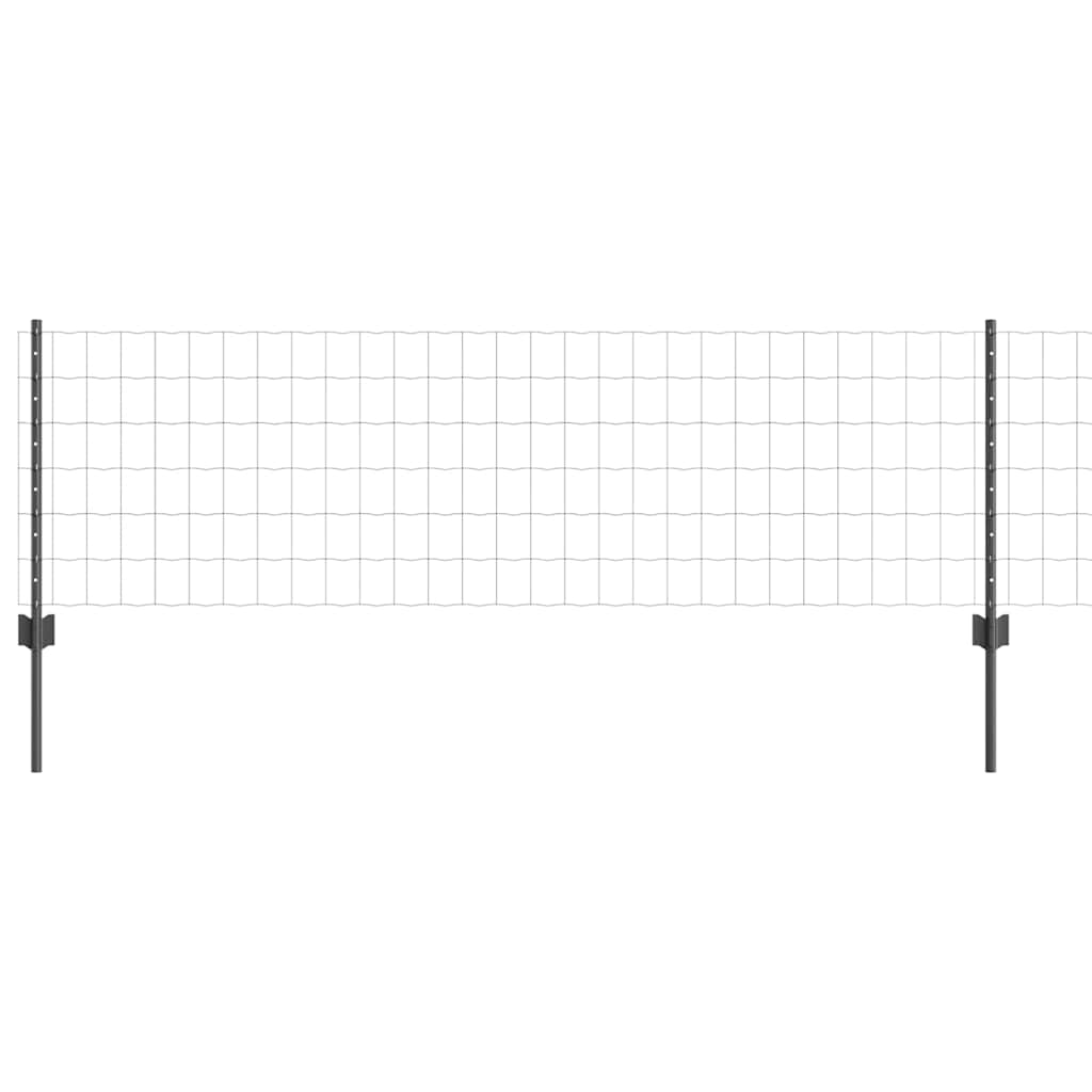Tvora su stulpais Pilka 0,6 x 10 m Plienas ir PVC