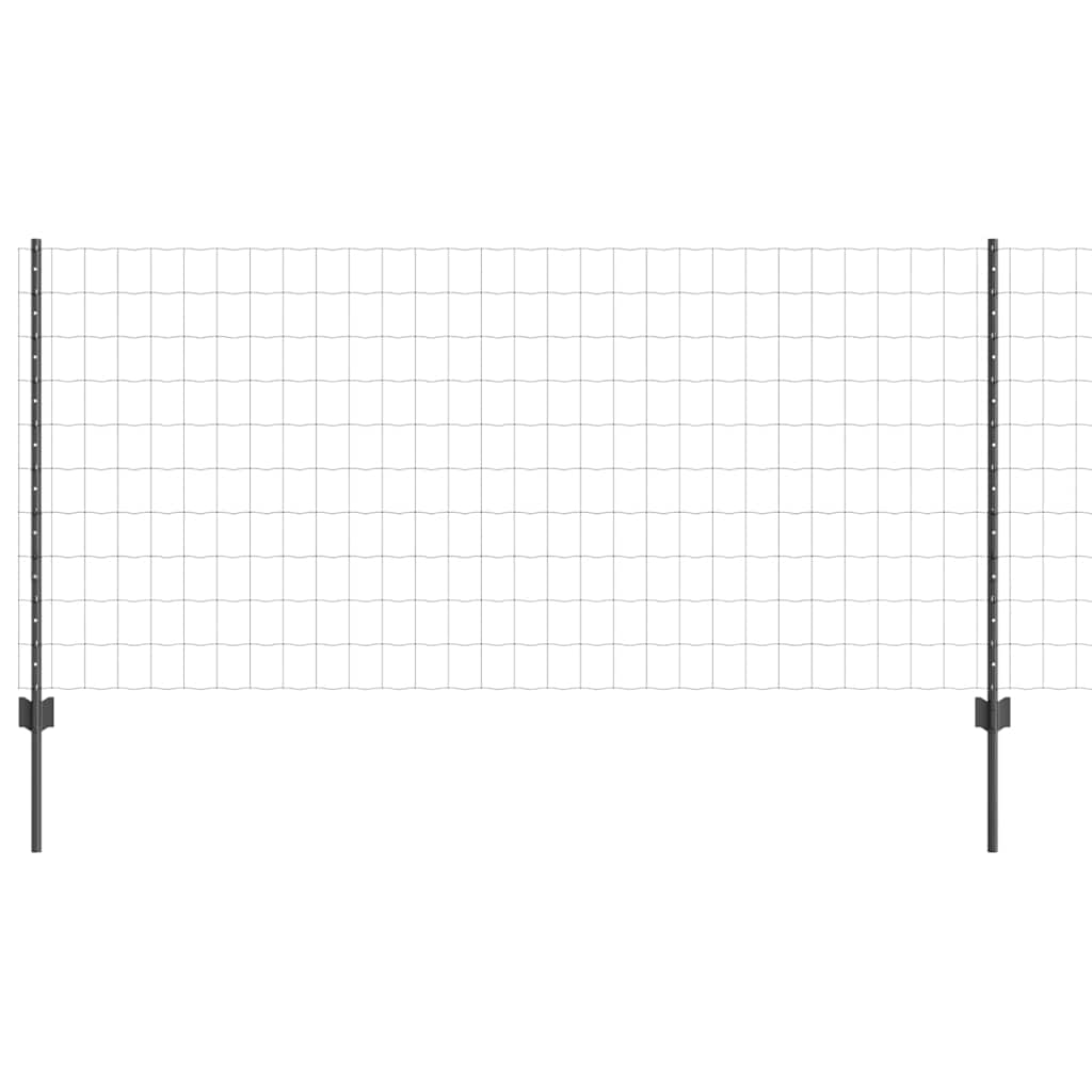 Tvora su stulpais Pilka 1 x 10 m Plienas ir PVC