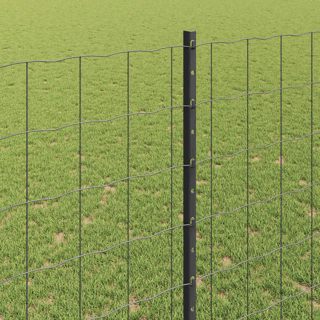 Žogs ar stabiem Pelēks 1,4 x 10 m Tērauds
