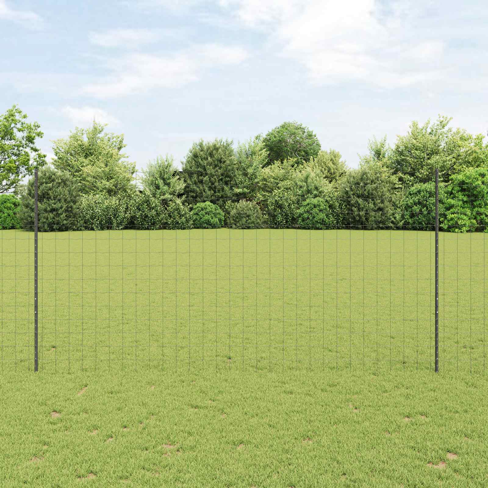 Žoga ar stabiem, pelēka, 1,5 x 10 m, tērauds