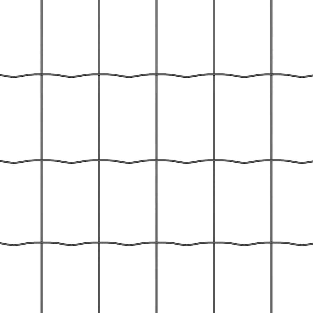 Euro tvoros su stulpu 25 x 0,6 m PVC dengtas plienas Pilka
