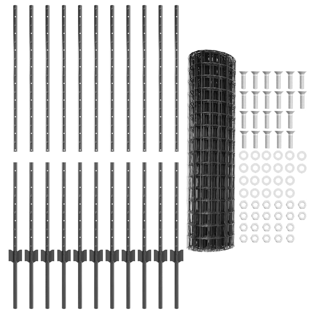 Tvora su stulpais Pilka 1.2 x 25 m Plienas
