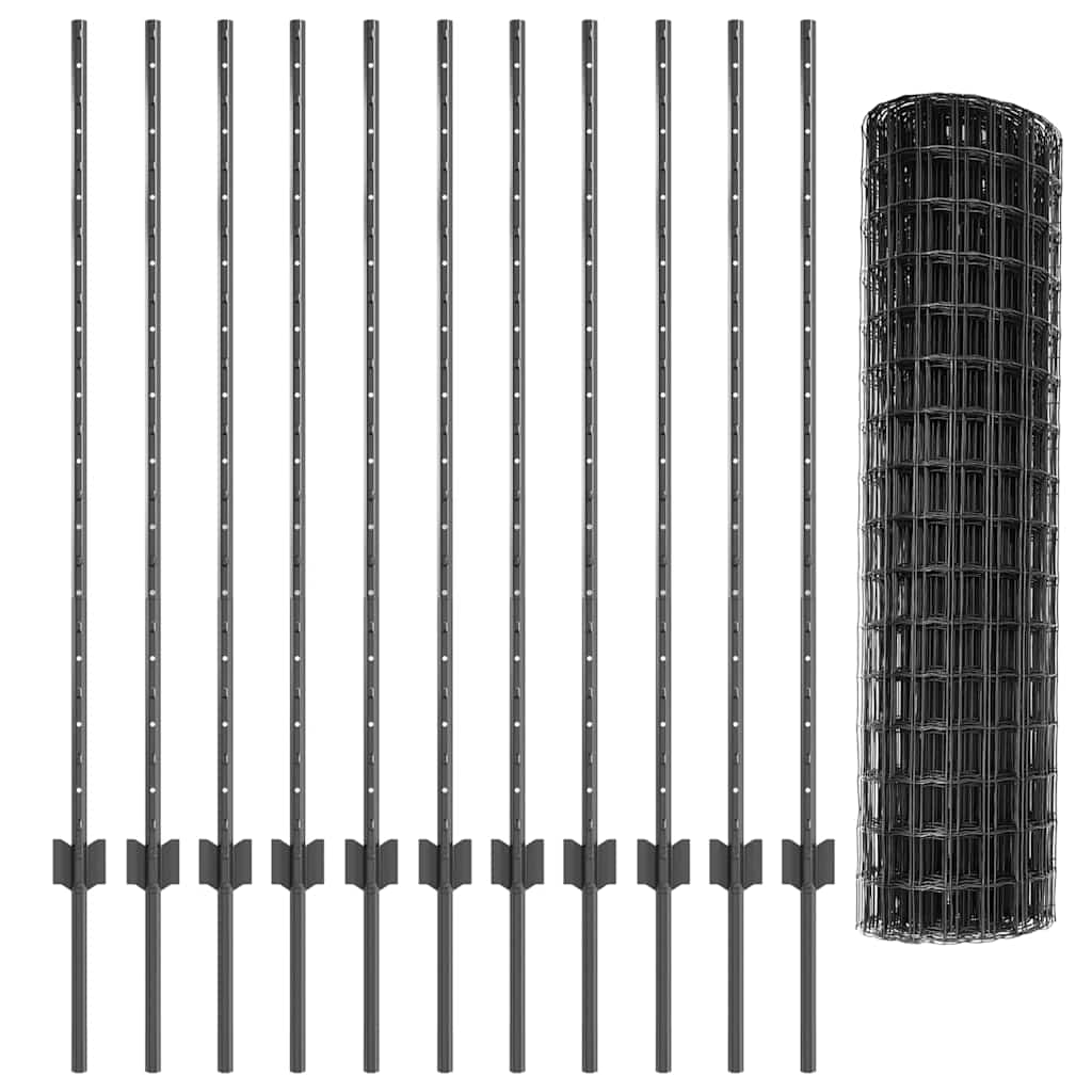 Tvora su stulpais Pilka 1.2 x 25 m Plienas