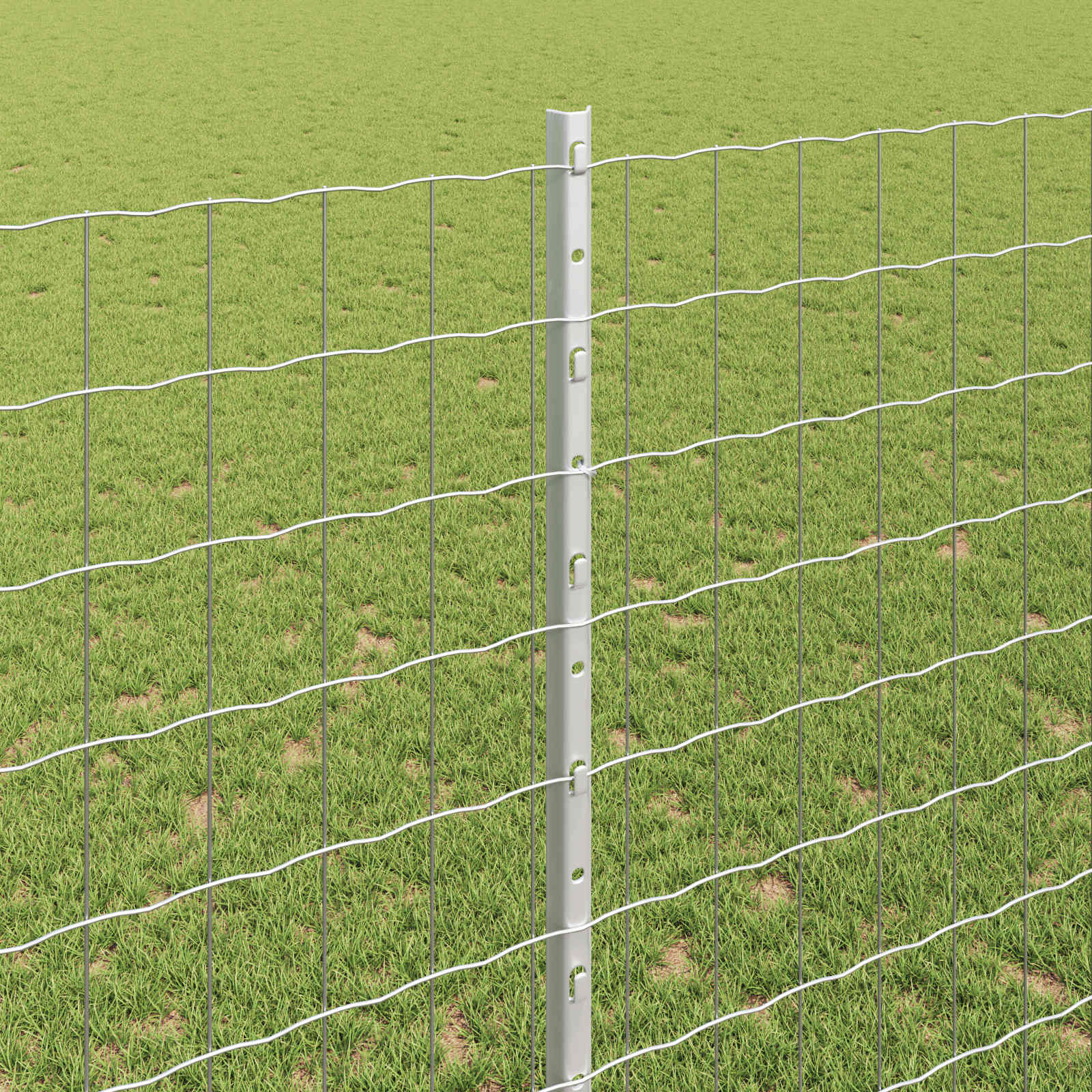 Žogs ar stabiem Sudrabs 1.4 x 10 m Tērauds
