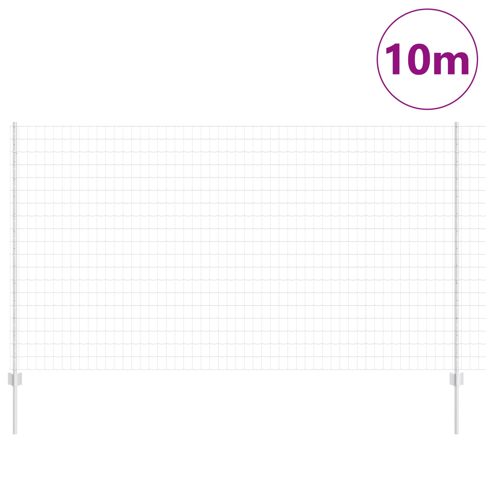 Žogs ar stabiem Sudrabs 1.4 x 10 m Tērauds
