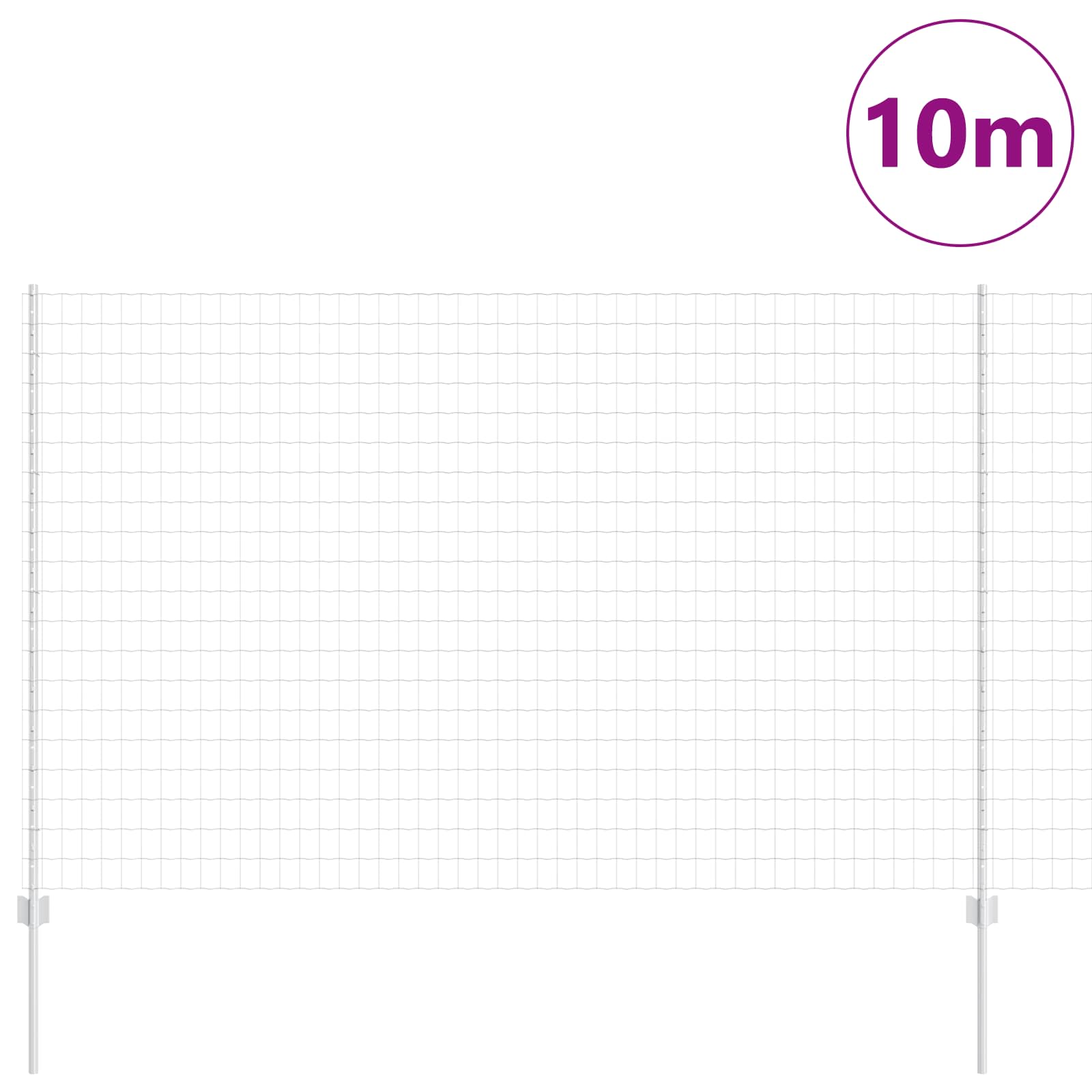 Tvora su stulpais Sidabro 1.5 x 10 m Plienas