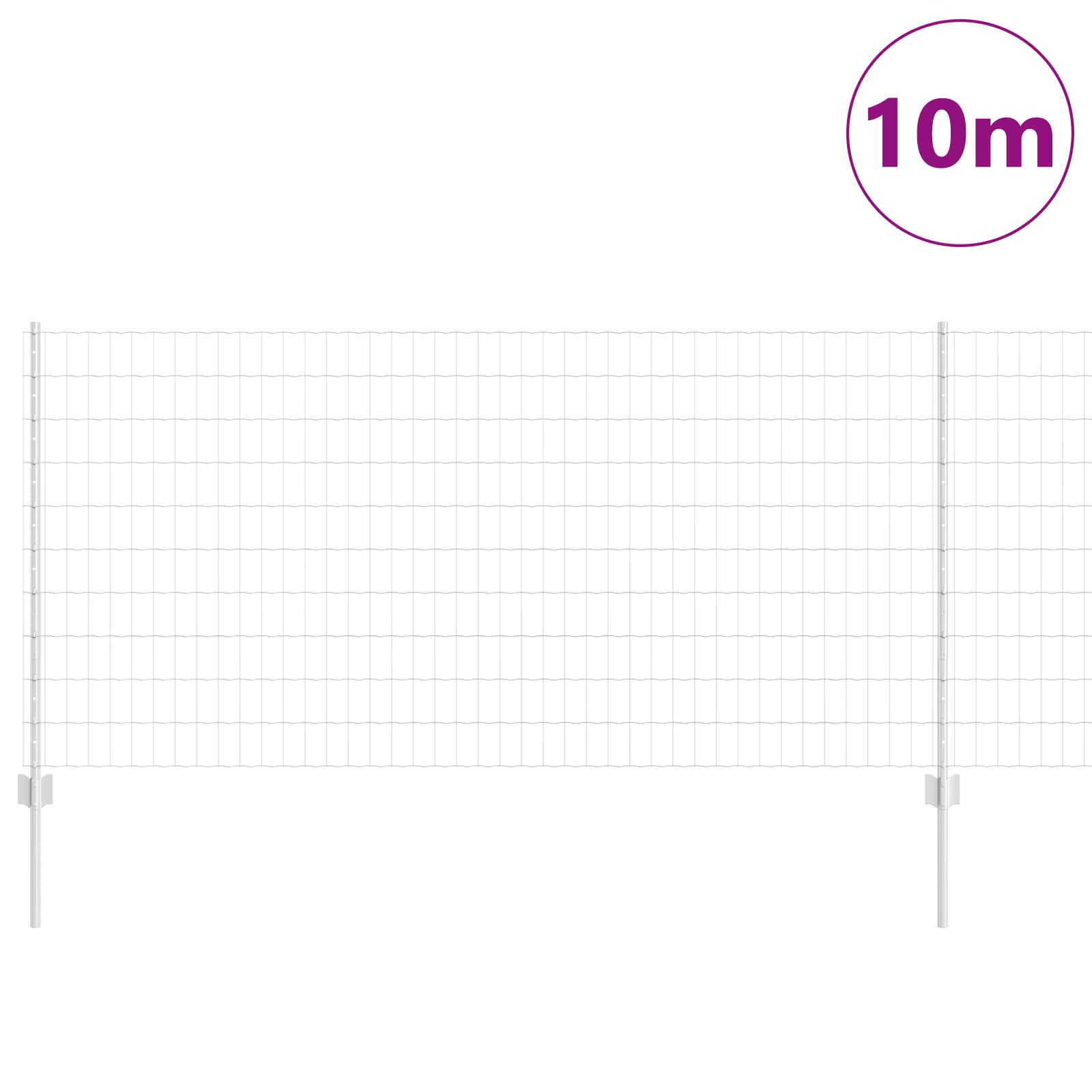 Žoga ar stabiem Sudraba 1 x 10 m Tērauds