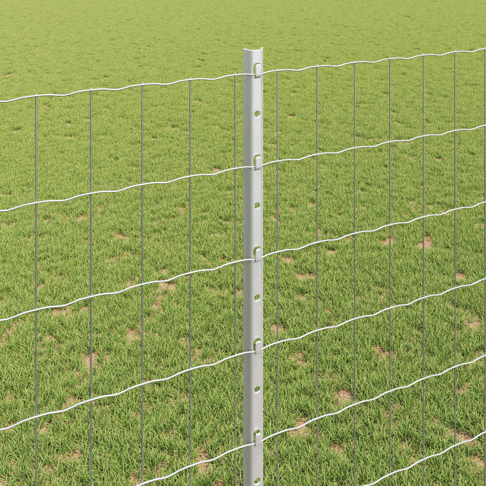 Žogs ar stabiem Sudrabs 1.4 x 10 m Tērauds