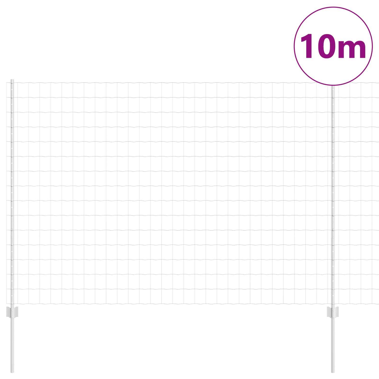 Tvora su stulpais Sidabro 1.5 x 10 m Plienas