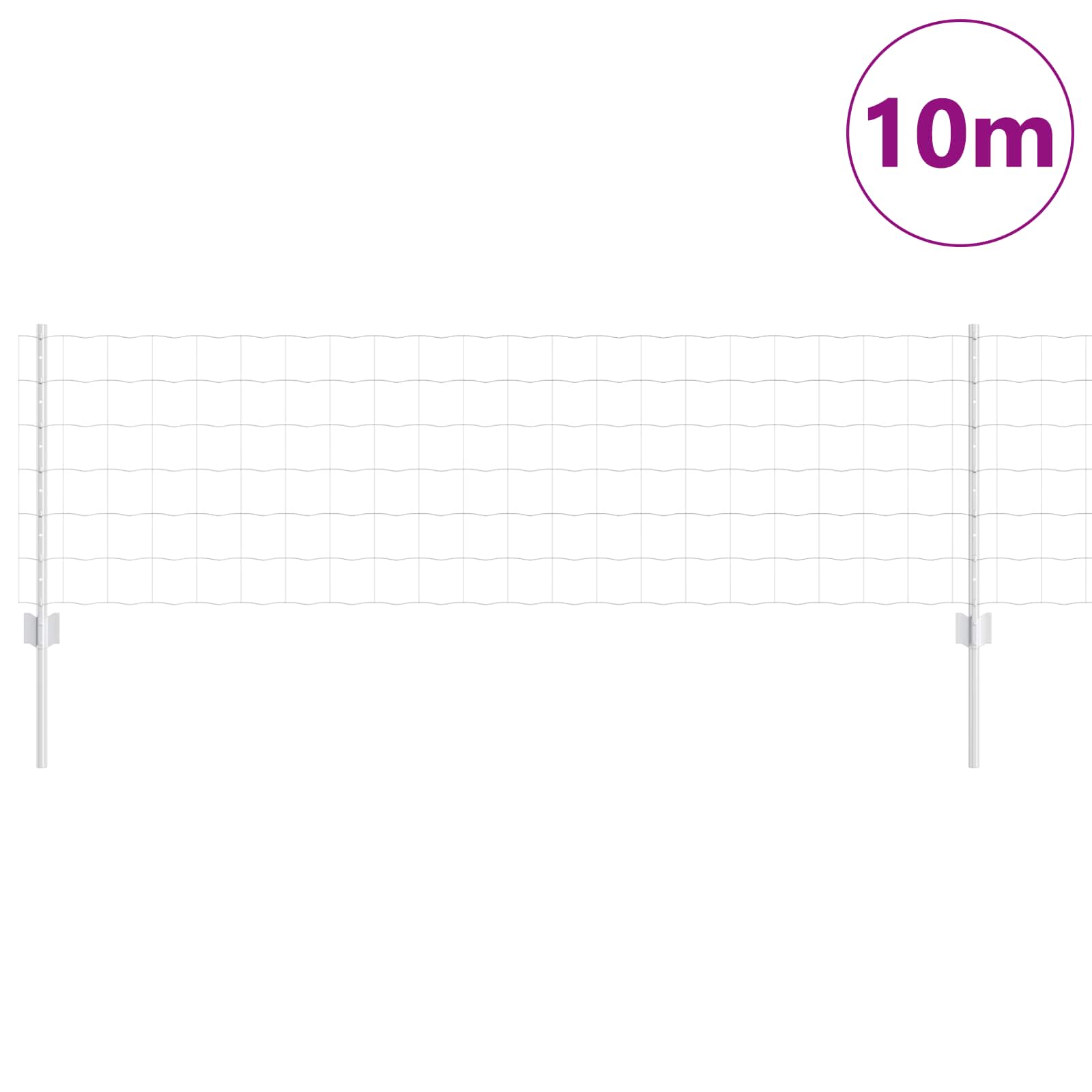 Tvora su stulpais Sidabro 0.6 x 10 m Plienas