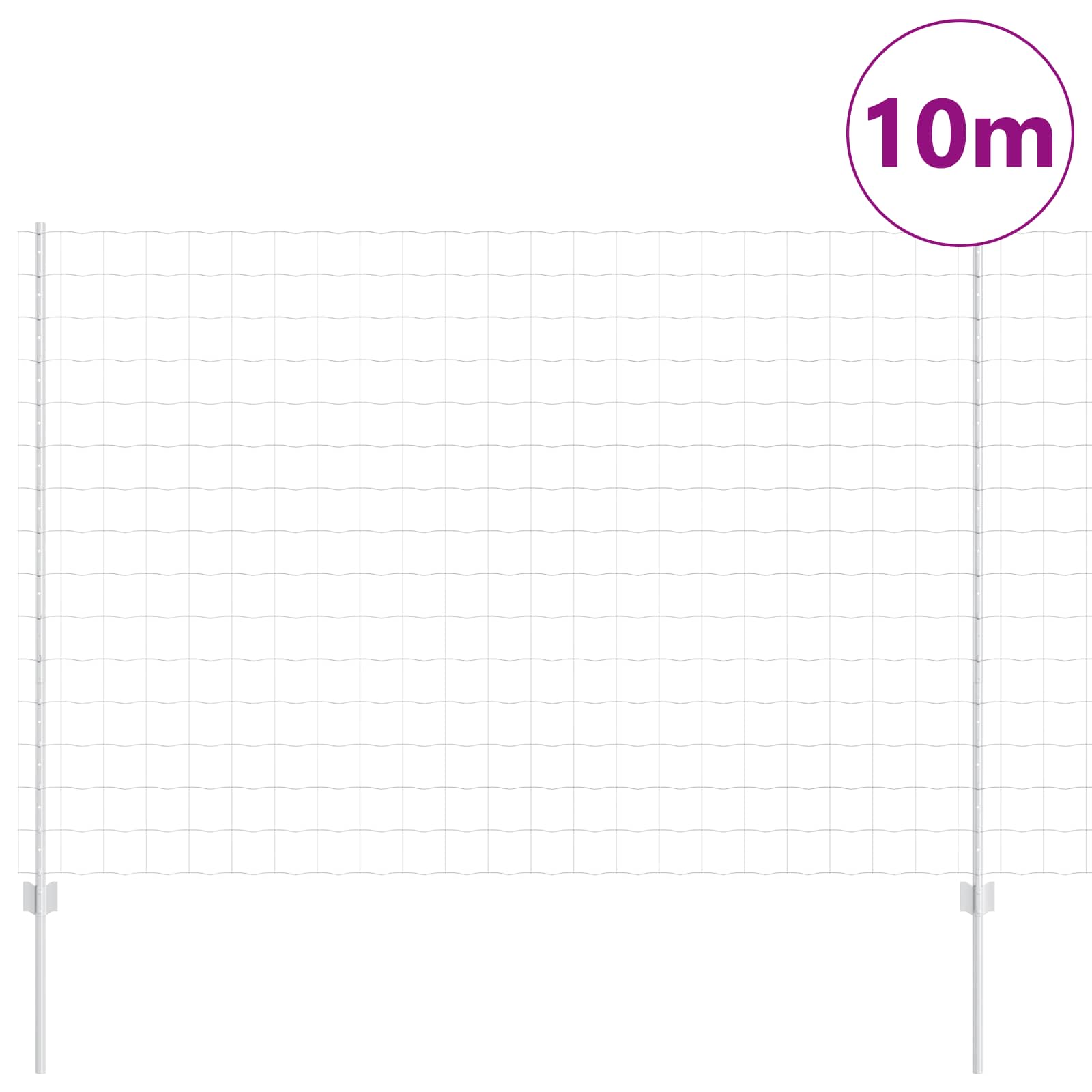 Tvora su stulpais Sidabro 1.5 x 10 m Plienas