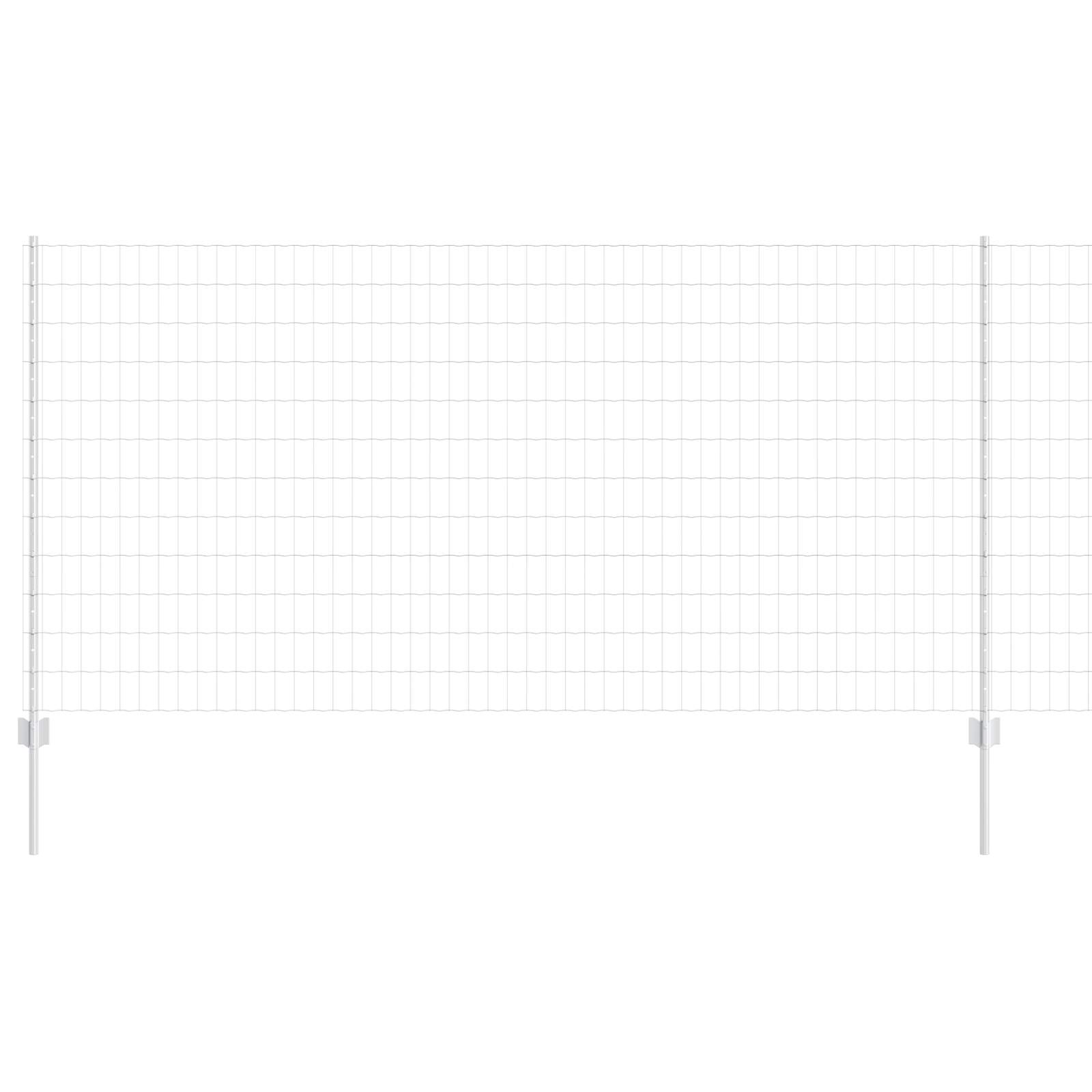 Sēta ar stabiem Sudraba 1,2 x 25 m Tērauds
