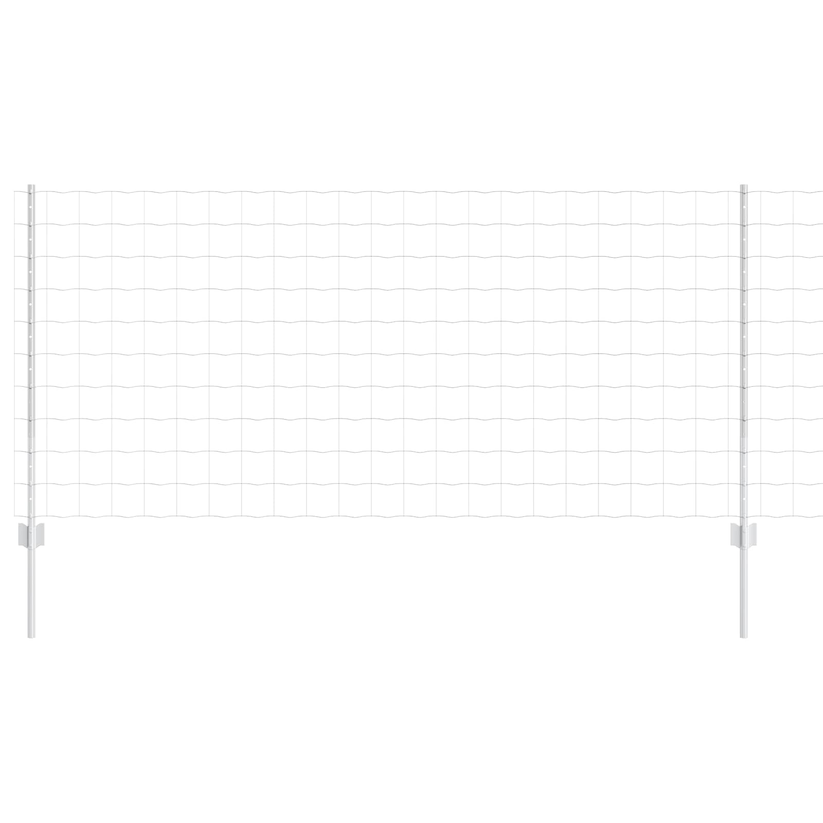 Tvora su stulpais Sidabro 1 x 25 m Plienas