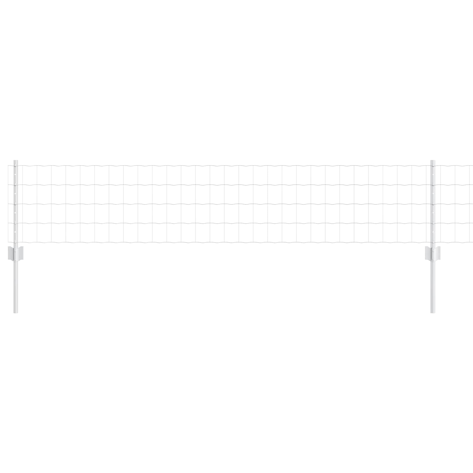 Tvora su stulpais Sidabro 0.4 x 50 m Plienas
