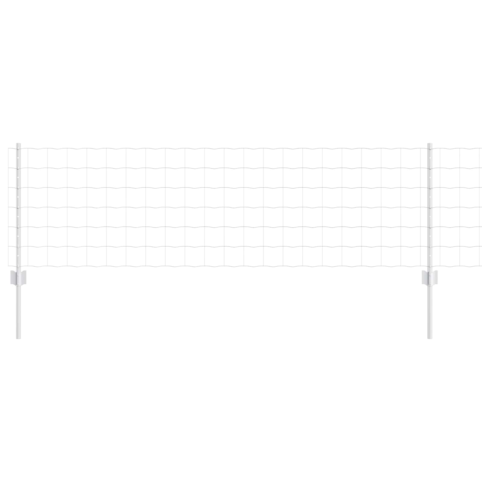 Tvora su stulpais Sidabro 0.6 x 50 m Plienas