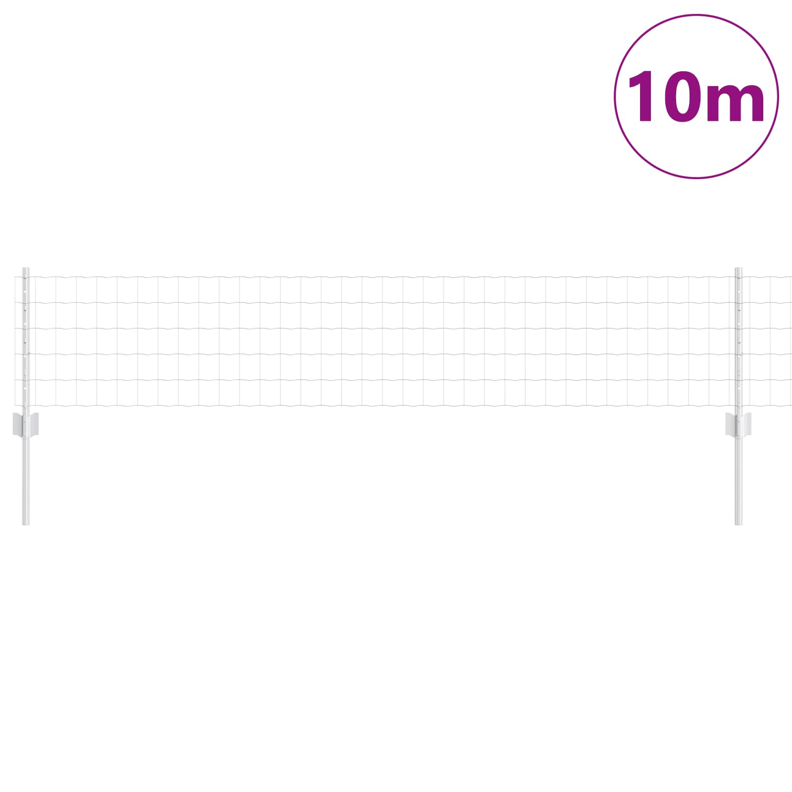 Tvora su stulpais Sidabro 0.4 x 10 m Plienas