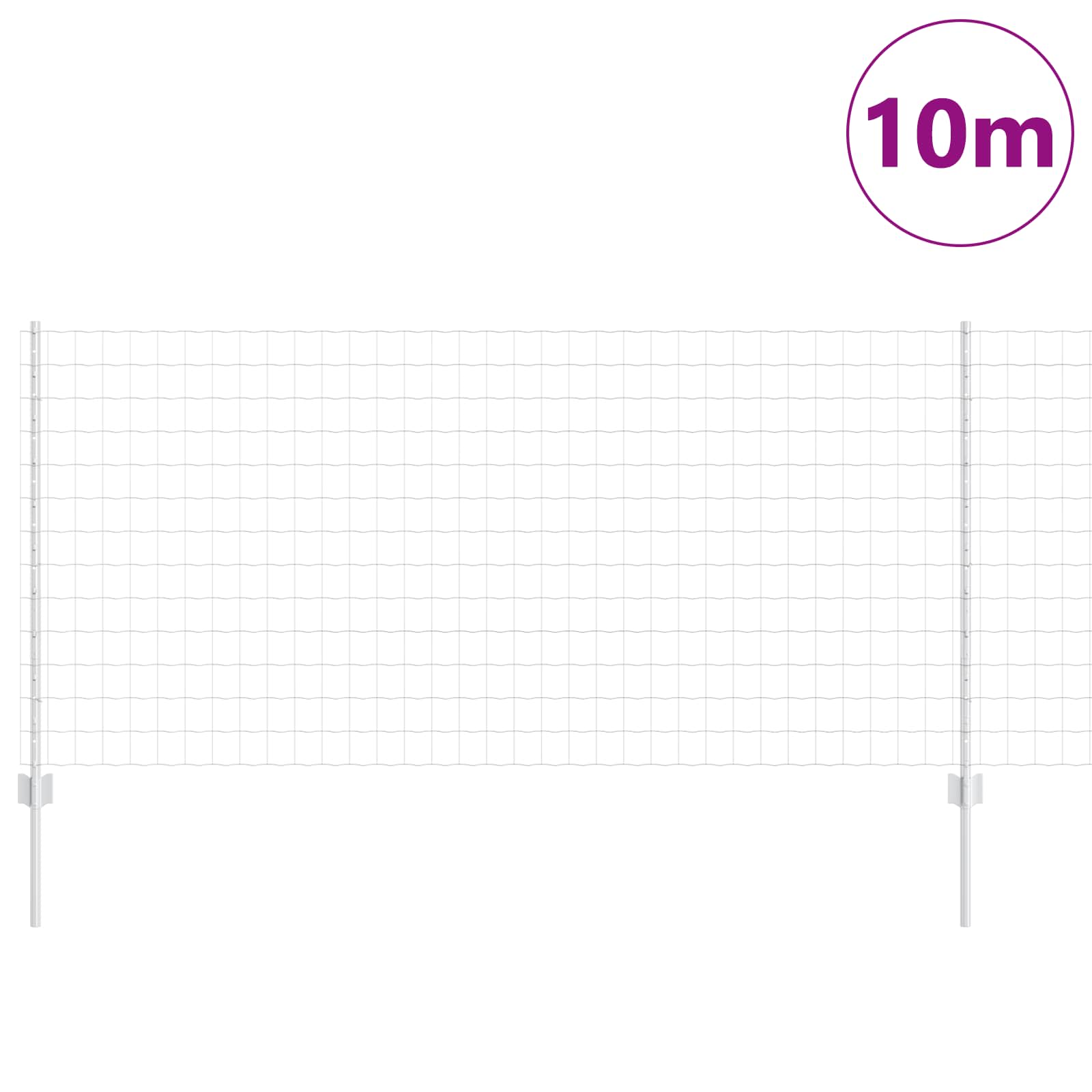 Žoga ar stabiem Sudraba 1 x 10 m Tērauds