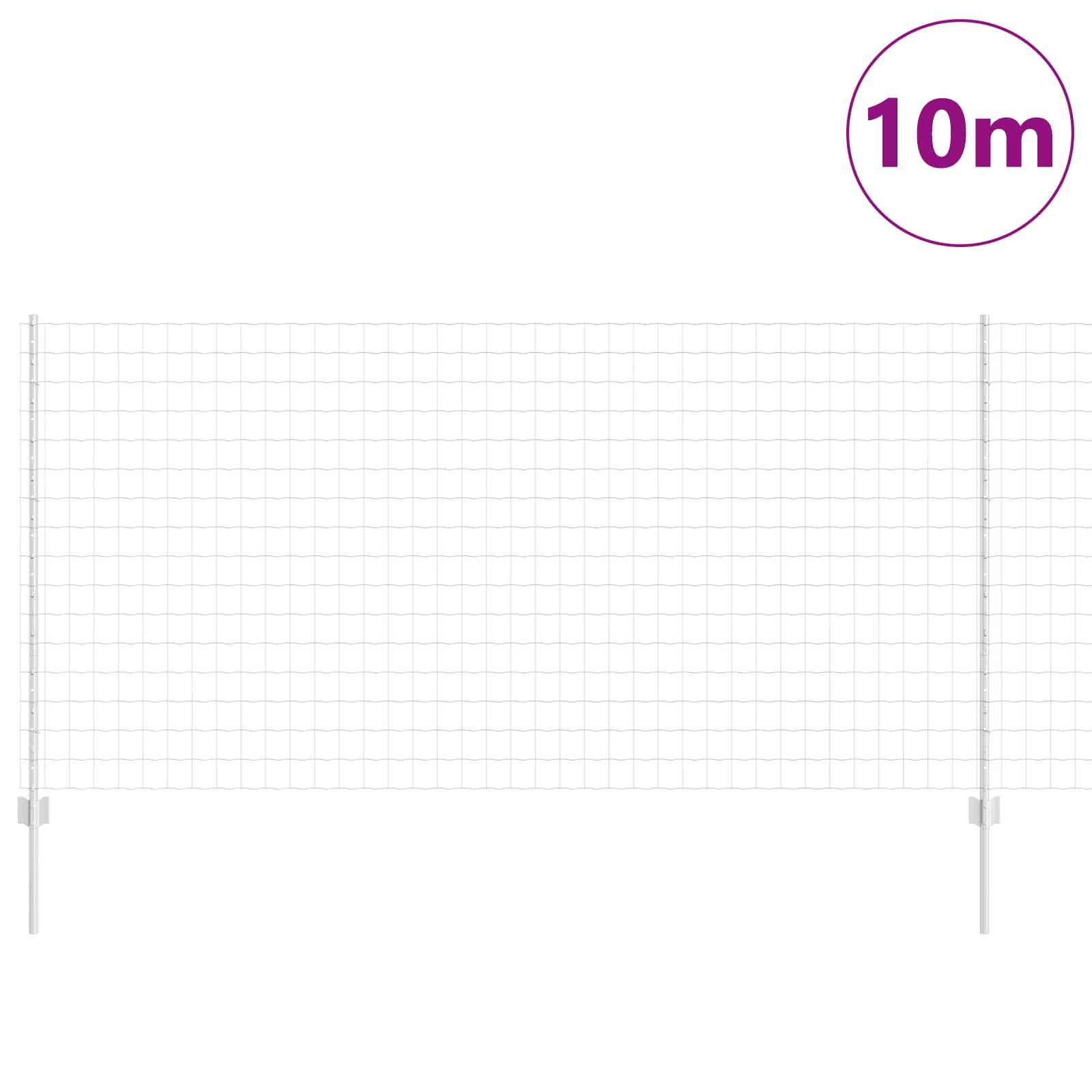Tvora su stulpais Sidabro 1.2 x 10 m Plienas