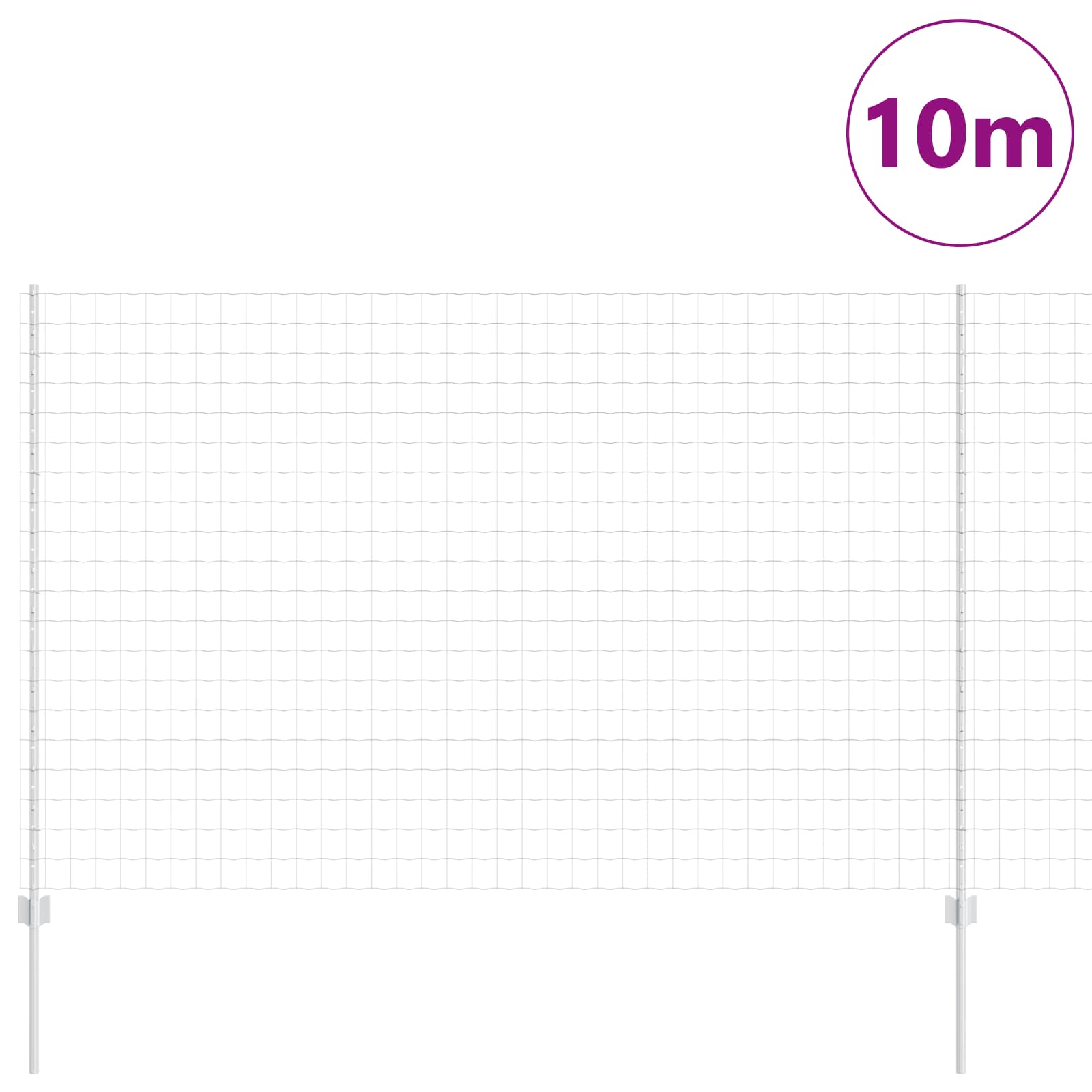 Tvora su stulpais Sidabro 1.6 x 10 m Plienas