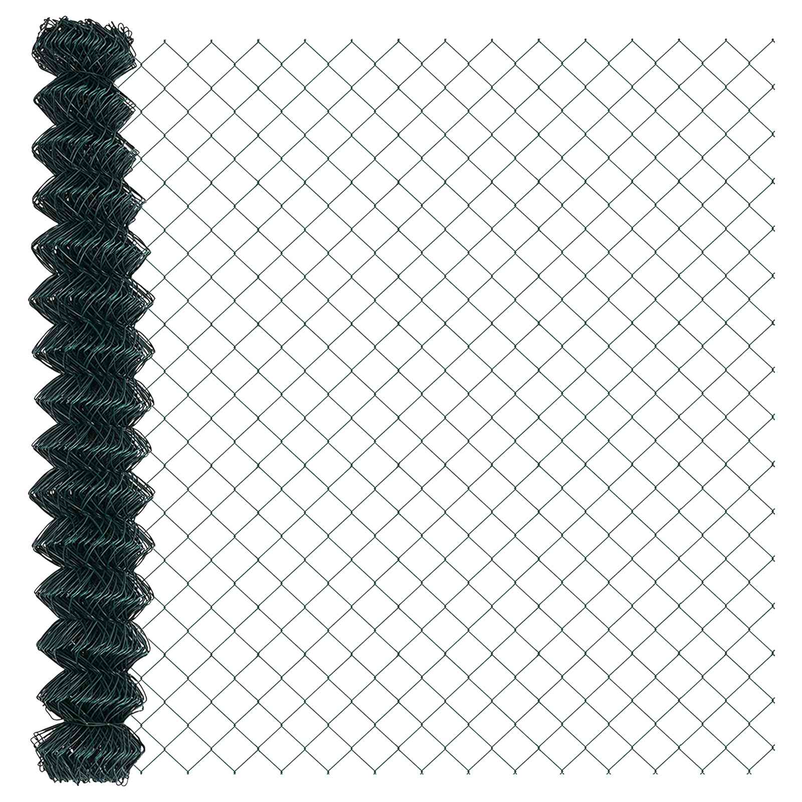 Fence with posts Green