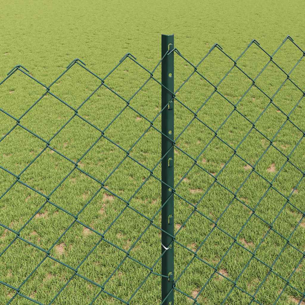 Grandininės tvoros su stulpeliu 25 x 1,5 m Žalia Tinklelis