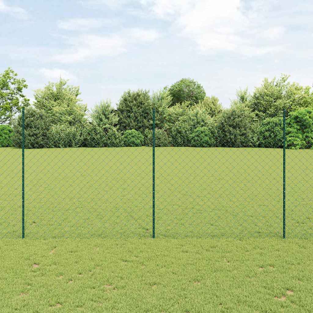 Grandininės tvoros su stulpeliu 25 x 1,5 m Žalia Tinklelis