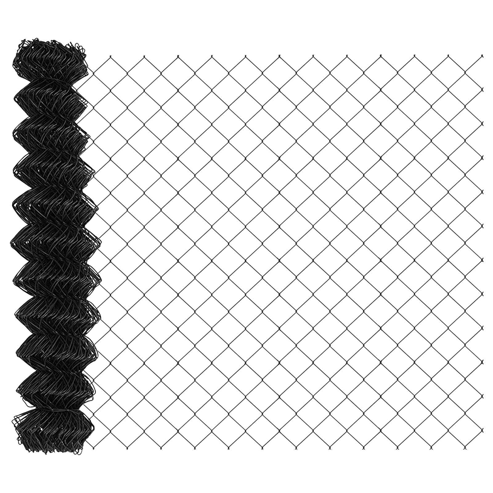 Fence with posts Grey