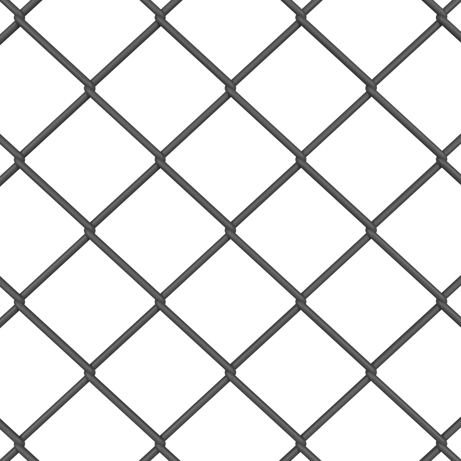 Fence with posts Grey
