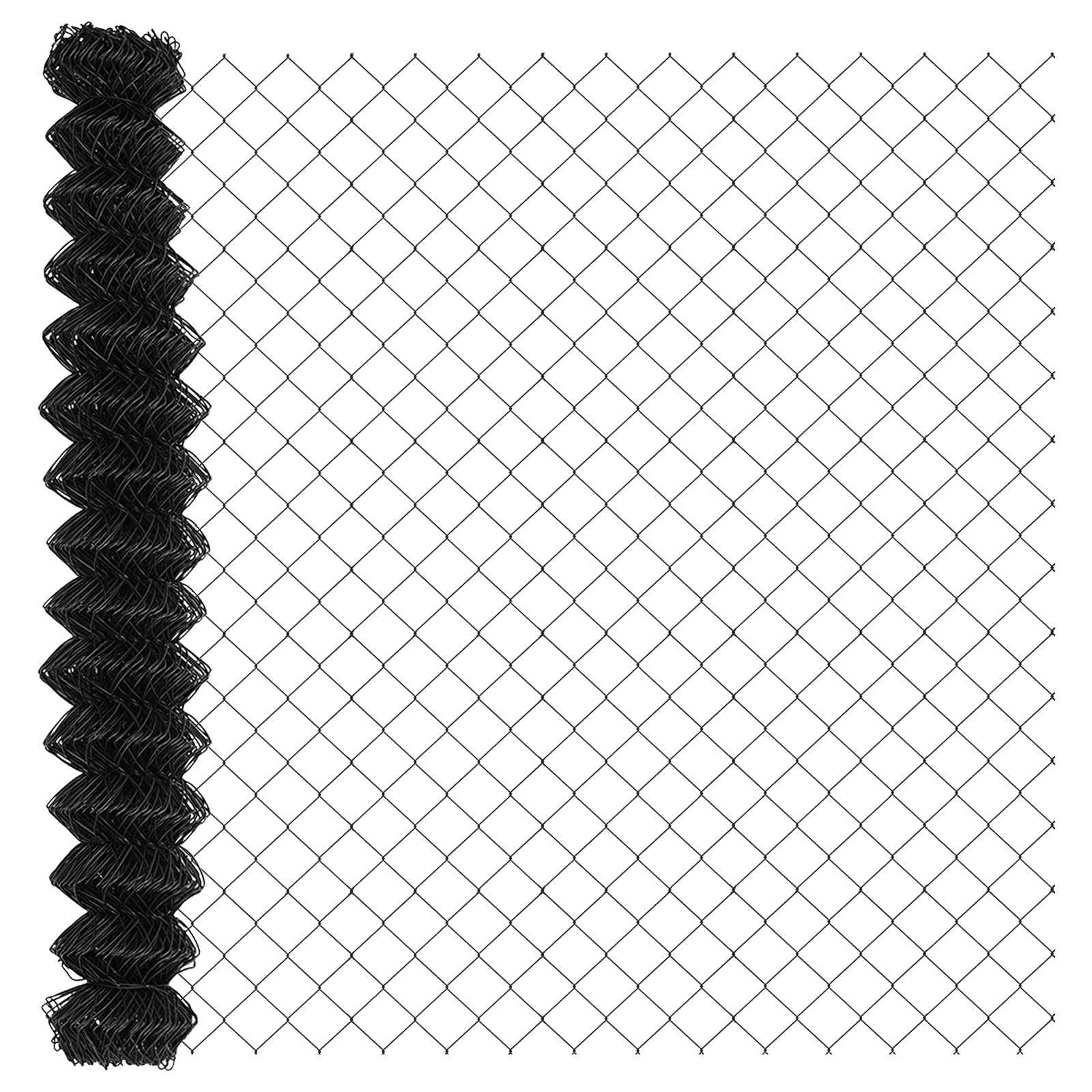 Fence with posts Grey