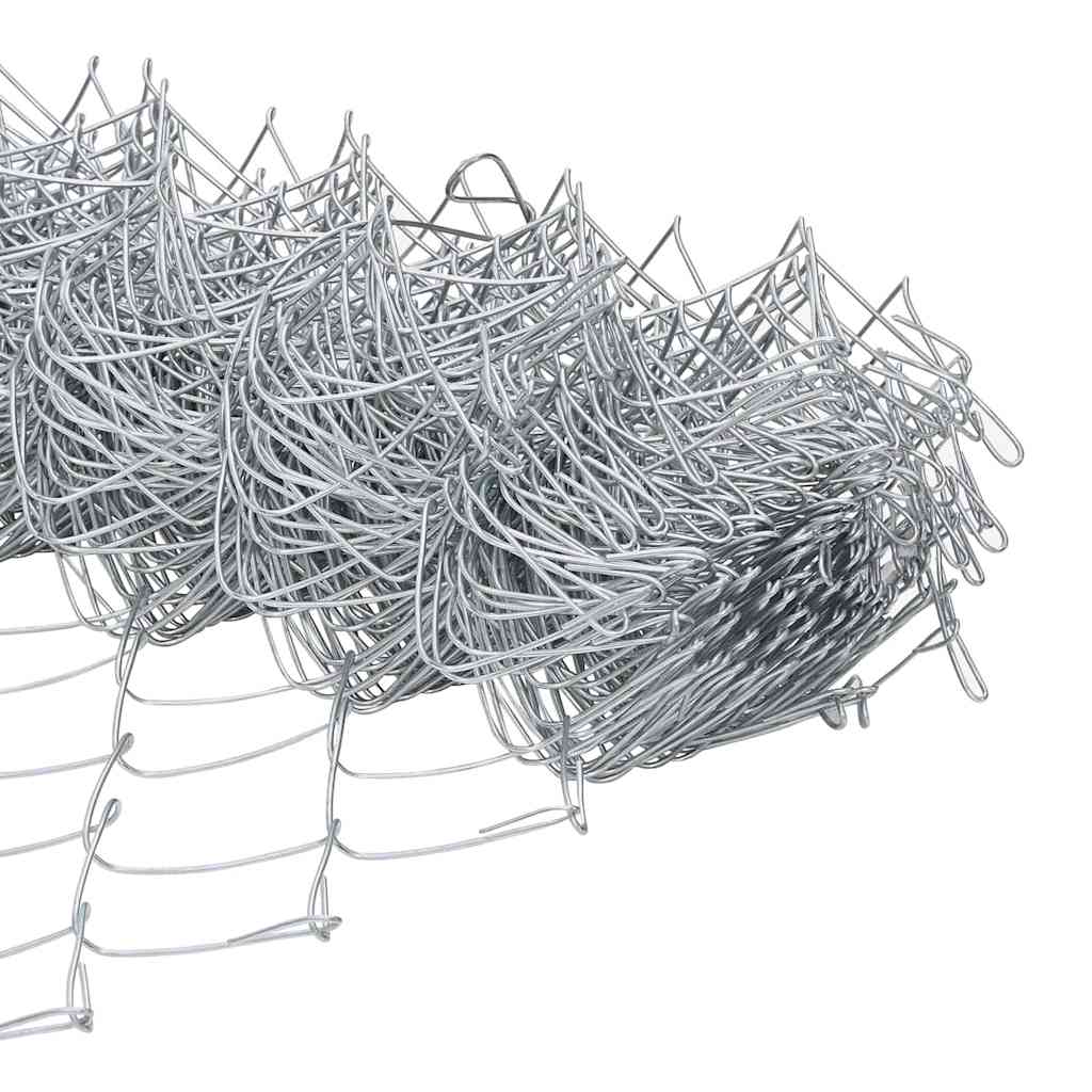 Fence with posts Silver