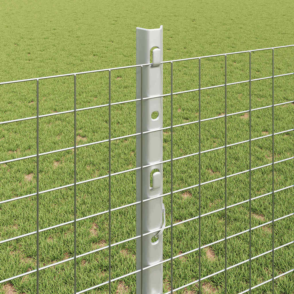 Fence with Posts Silver