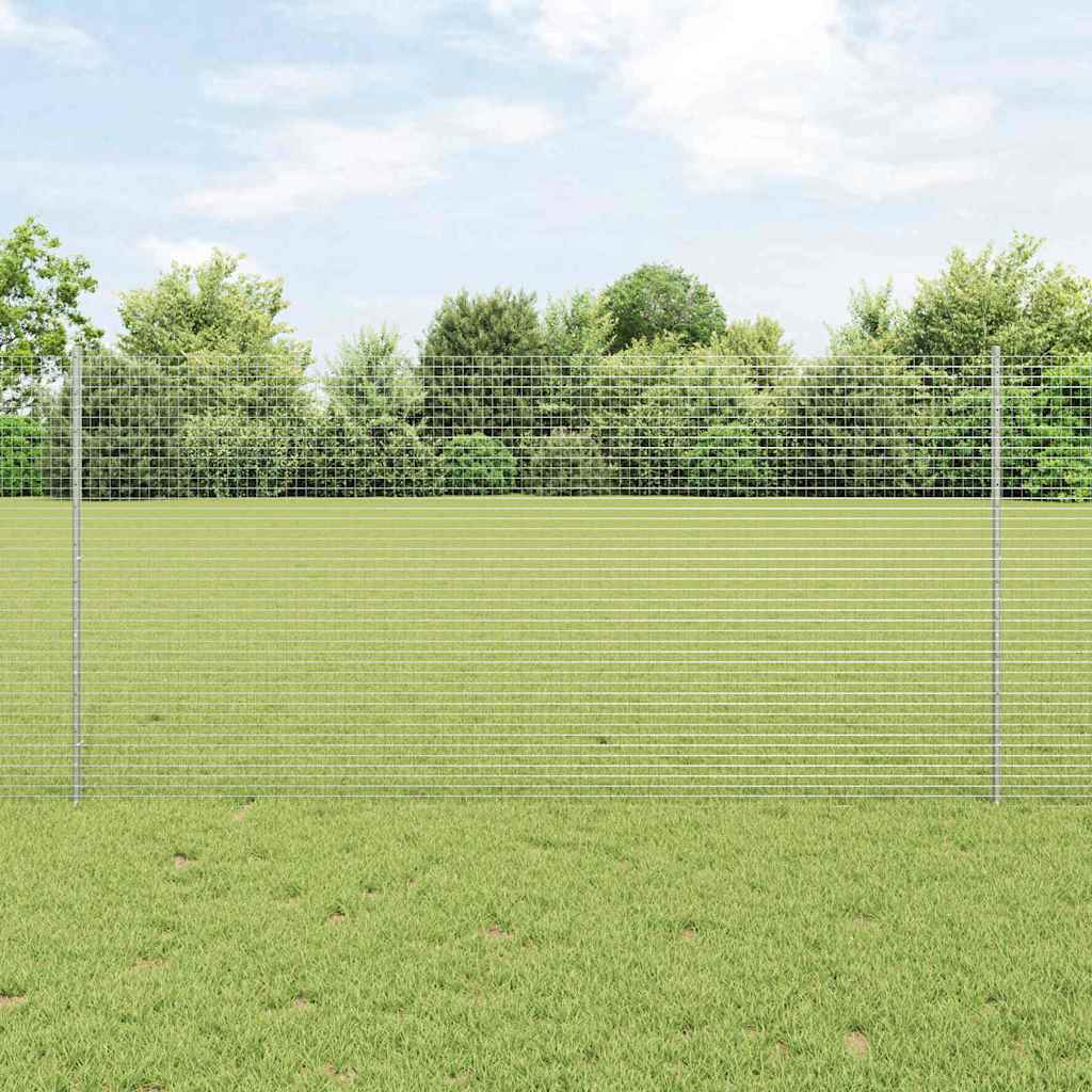 Fence with Posts Silver