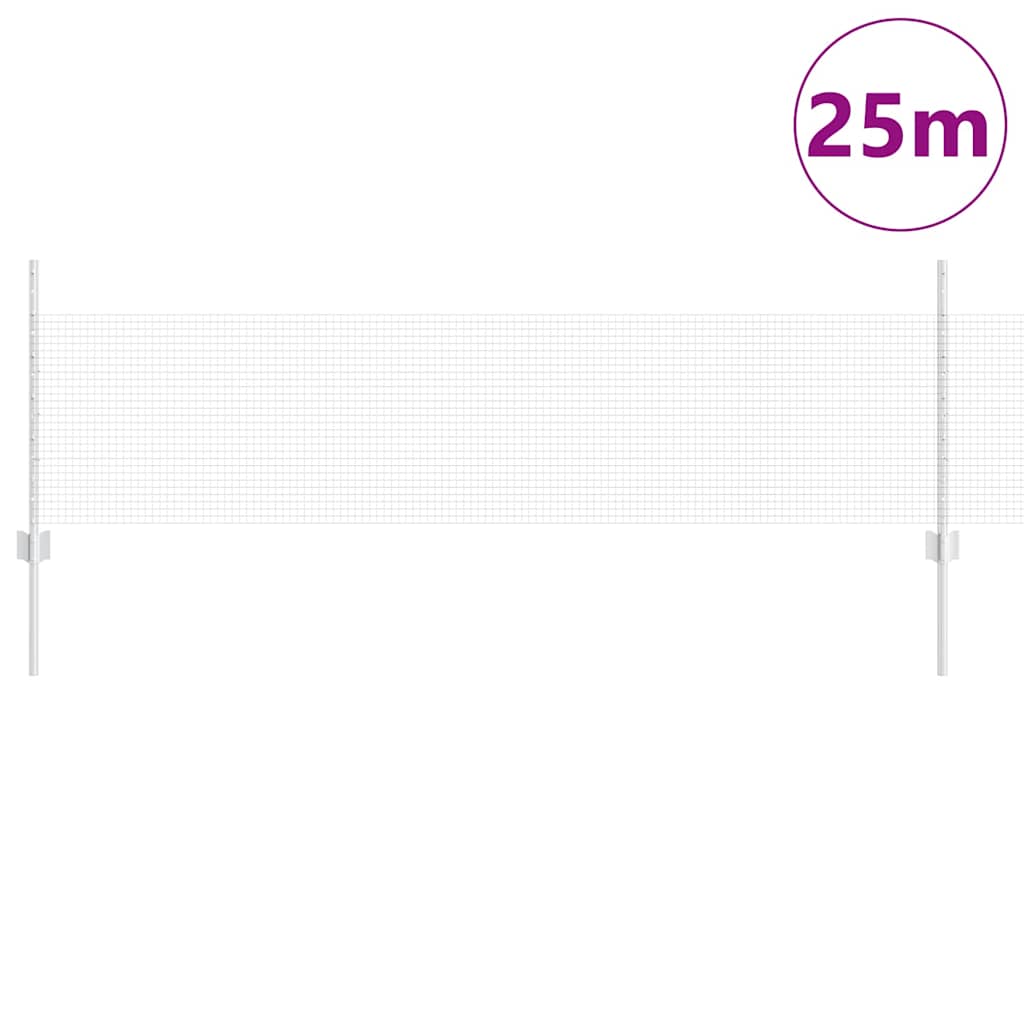 Fence with posts Silver