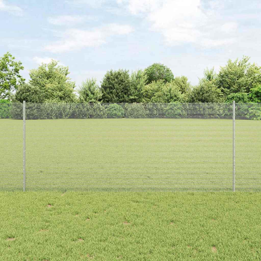 Fence with Posts Silver