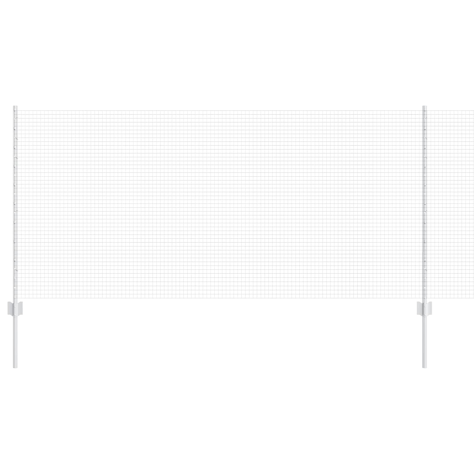 Fence with Posts Silver