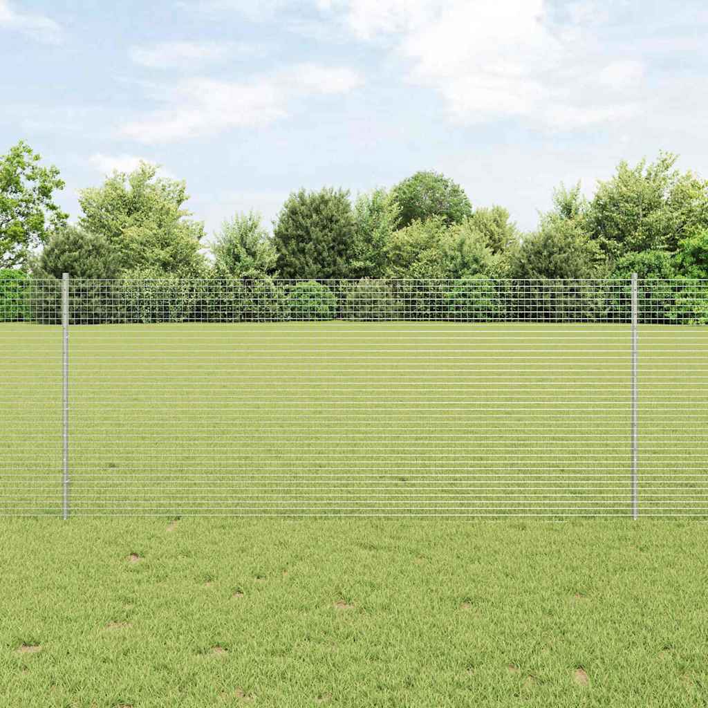 Fence with Posts Silver