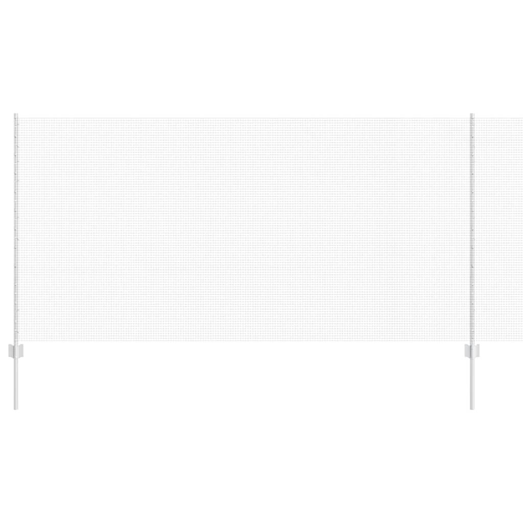 Suvirintas vielos tvora su stulpeliais 25 x 1,2 m Sidabrinė