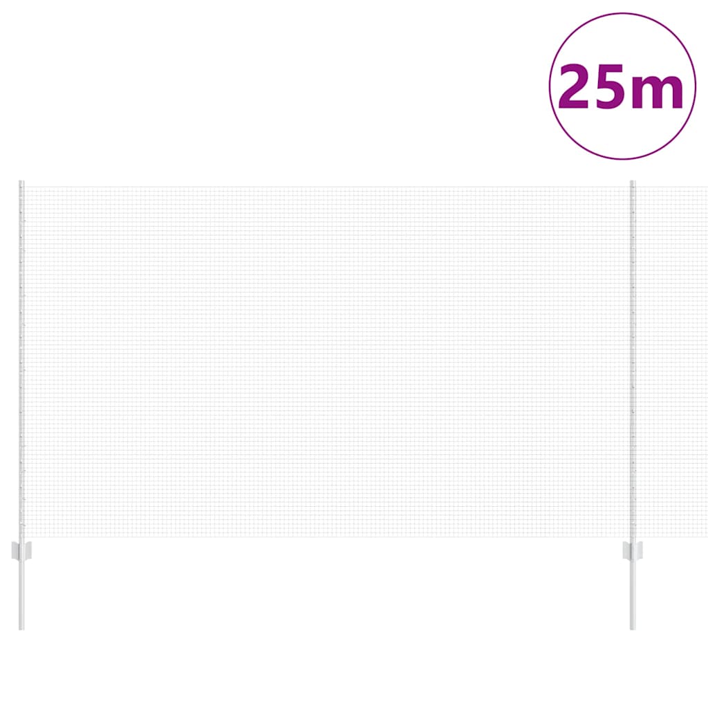 Fence with posts Silver