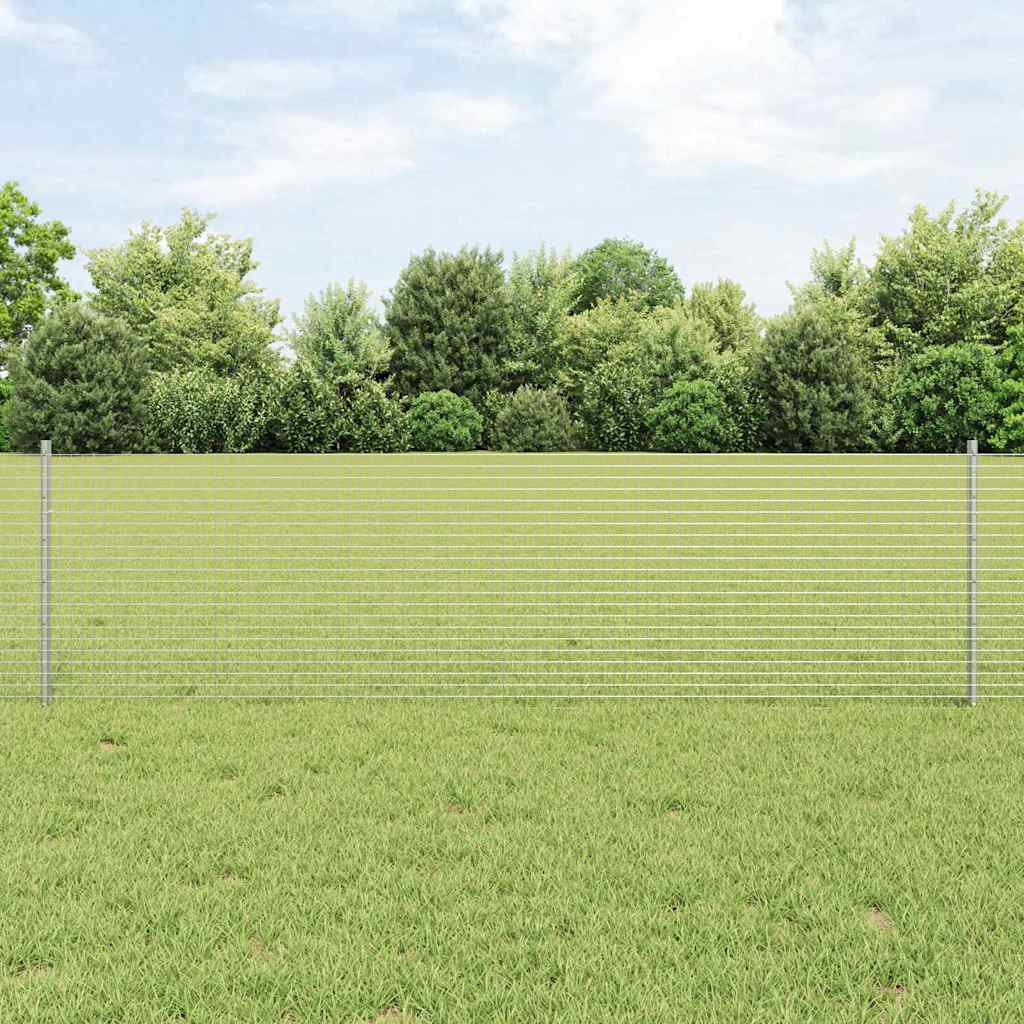 Fence with Posts Silver
