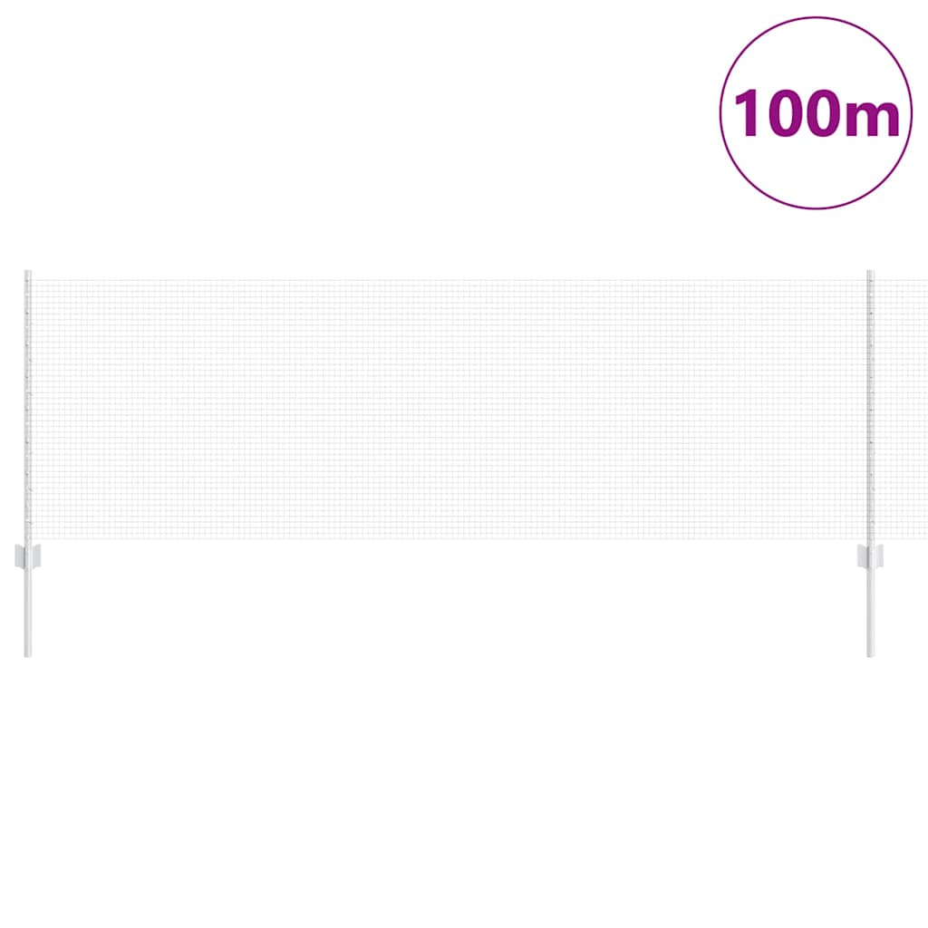 Fence with posts Silver