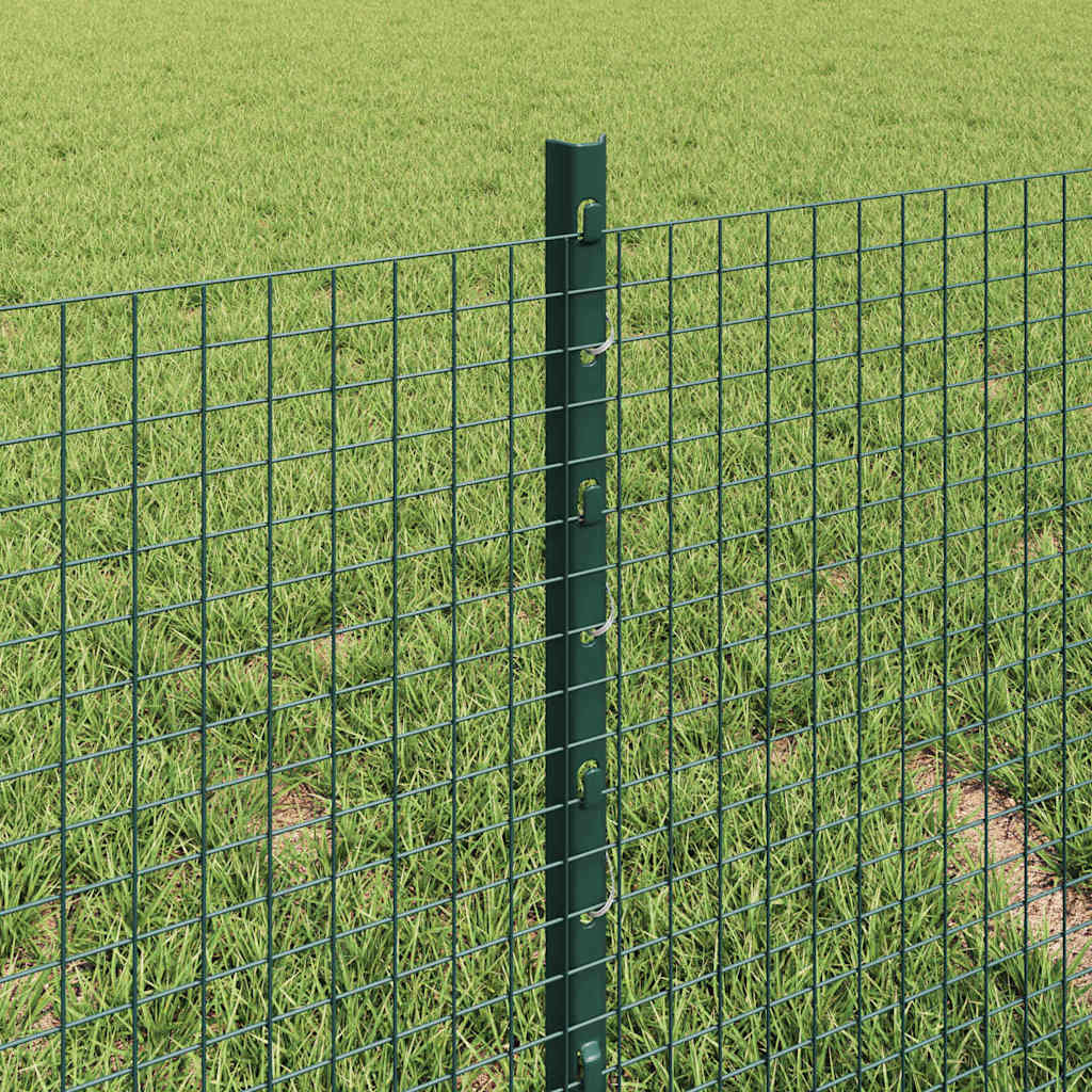 Fence with posts Green